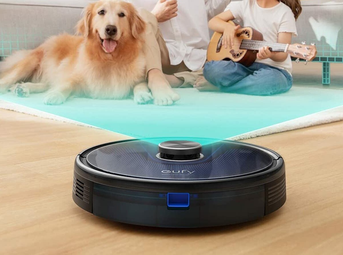 eufy RoboVac L35 Hybrid+ robotic vacuum cleaner comes with an auto-empty station