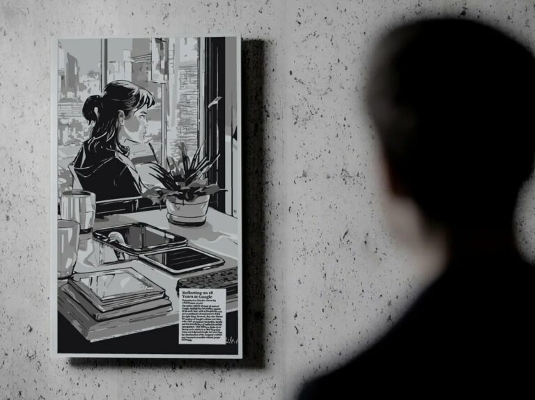 Project E Ink Art Display 32-inch shows off favorite daily newspapers on your wall